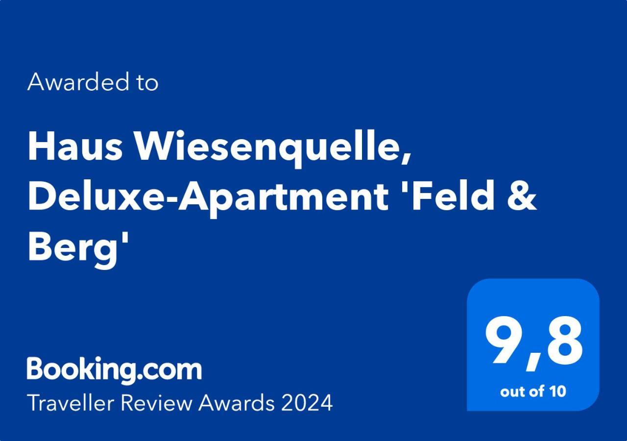 Haus Wiesenquelle, Deluxe-Apartment 'Feld & Berg' Feldberg  Ngoại thất bức ảnh
